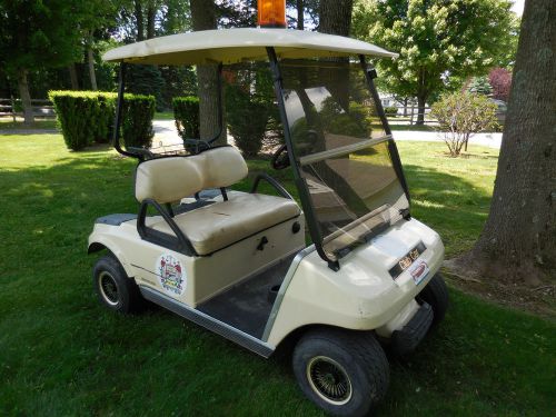 Club car gas golf cart for sale with roof windshield hub caps runs good