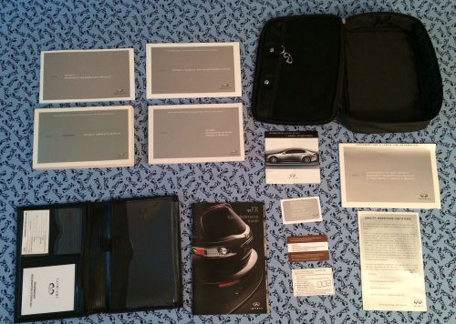 2007 infiniti fx45 / fx35 w/ navigation book owners manual oem set + cases