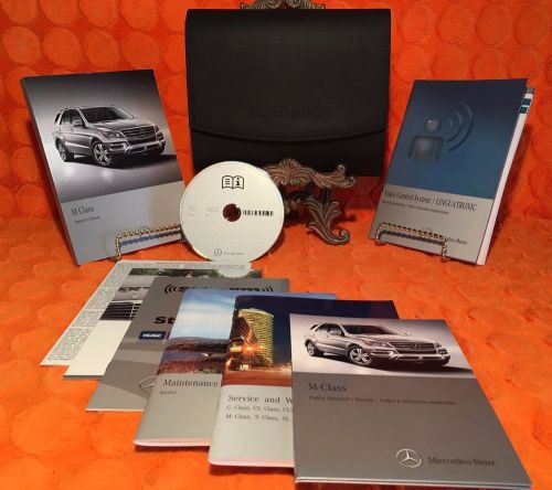 2013 mercedes-benz ml ml350 ml550 ml63 amg owners manual operator&#039;s full set 13◻