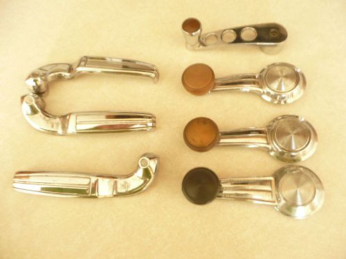 Gm chevrolet pontiac oldsmobile miscellaneous chrome window crank &amp; door latches