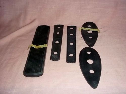 Lot of 5 vintage 1930&#039;s - 1940&#039;s  packard interior rubber pedal covers