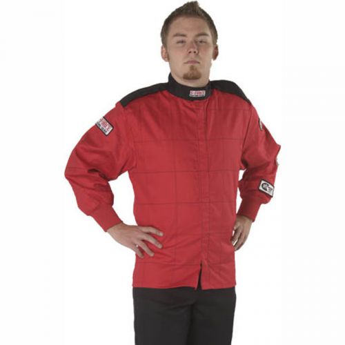 G-force 4126xlgrd driving jacket gf125 single layer sfi 3.2a/1 x-large red