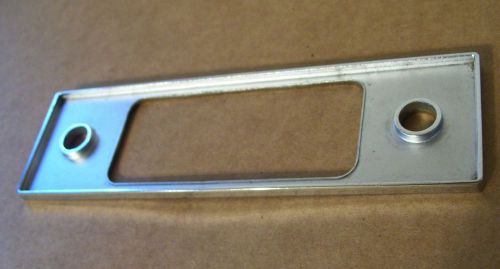 Rat rod radio face plate black #6  60s 70s ? chrome  metal blaupunkt  vw