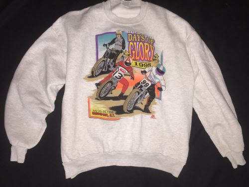 Vintage motocross sweatshirt sz 2x days of glory 1998
