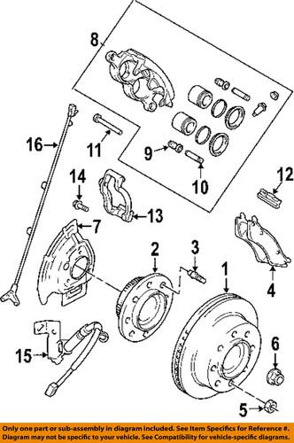 Dodge oem 5179964aa abs wheel speed sensor-abs sensor