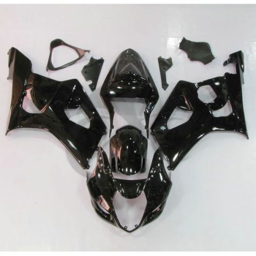 Painted black abs plastic bodywork fairing kit for suzuki gsxr 1000 03 04 k3 12a