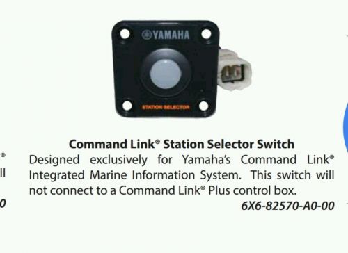 6x6-82570-a0-00 station selector yamaha brand new