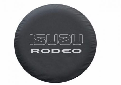 Spare tire cover replacement isuzu rodeo 30&#034; slip on matte black soft resistant