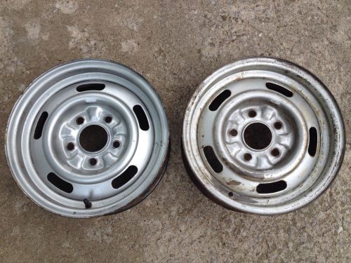 2 1967 chevelle ss &amp; 1968-70 chevelle 14 x 6 yw chevy rally wheels good shape