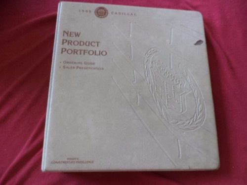 1995 cadillac new product portfolio guide book original sales handbooks