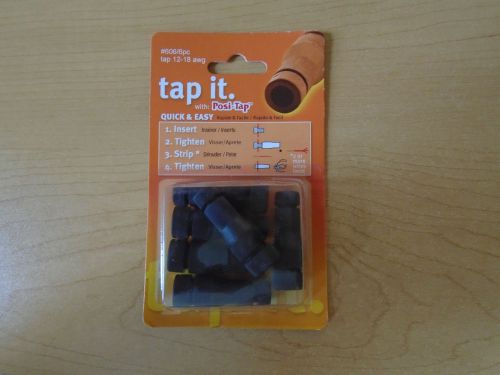 Tap it / posi tap #606/6pc tap 12-18 awg **new**