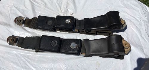 1969 1970 1968 mustang cougar deluxe black front seat belts