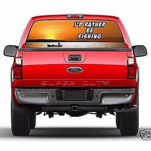 Mg9113 fishing window truck tint fits ford chevrolet dodge metro auto graphics