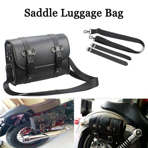 Motorcycle side saddle luggage bag storage tool pouch for harley davidson suzuk