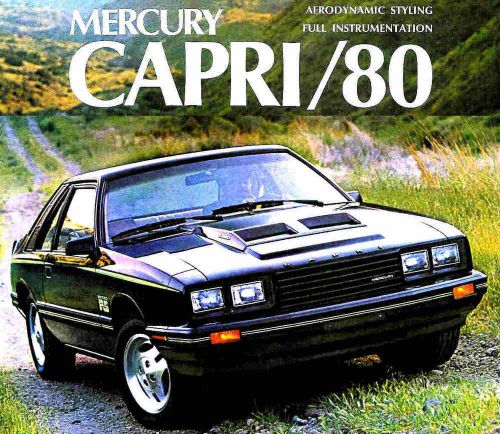 1980 mercury capri factory brochure -capri ghia-capri rs turbo