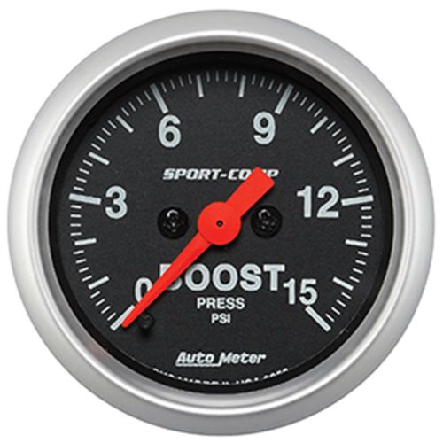 Autometer 3350 sport-comp electric boost/vacuum gauge