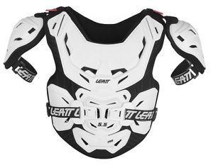 Leatt 5.5 pro youth junior chest protector white