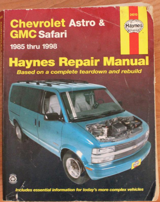 1985 98 haynes chevrolet chevy astro gmc safari repair manual isbn 1563923378