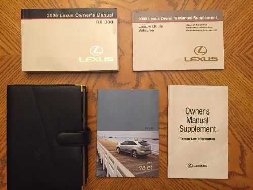 2005 lexus rx330 owner&#039;s manual stock #232