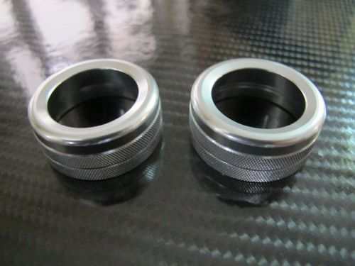 Aluminium volume control trim for porsche macan panamera cayman boxster silver