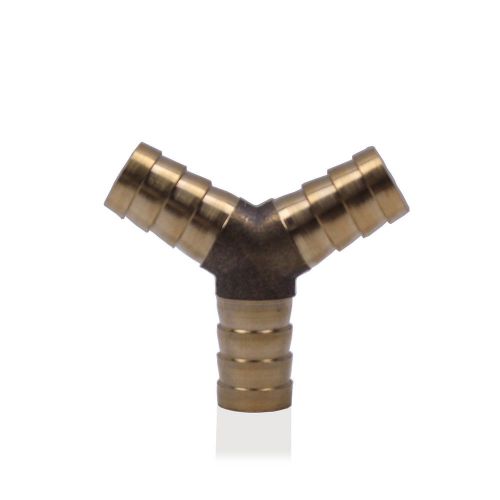Brass barb y fitting 1/2" id hose air water fuel gas