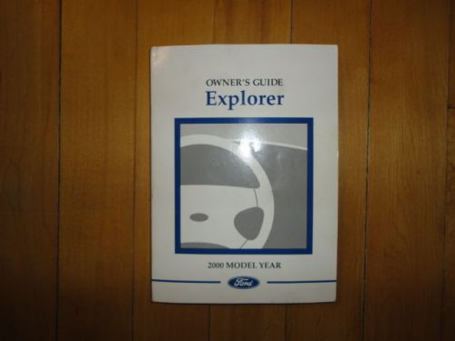 2000 ford explorer owners manual