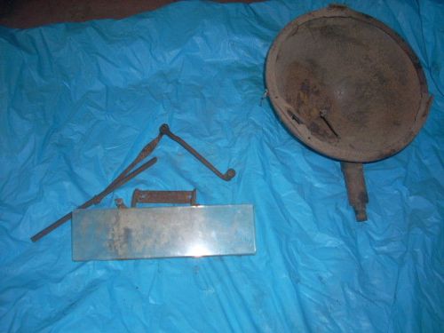 Model t ford   inside rear view mirror, wiper and headlight