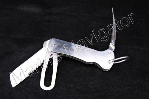 Osculati folding sail knife stainless steel 100mm