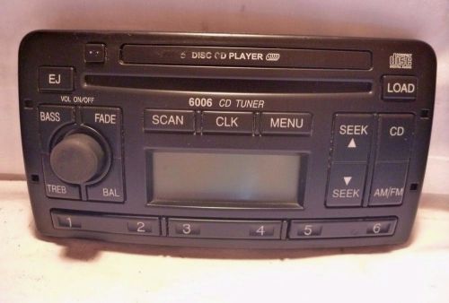 02-04 ford focus 6006 radio 6 disc cd face plate 3s4f-18c815-ag cy26614