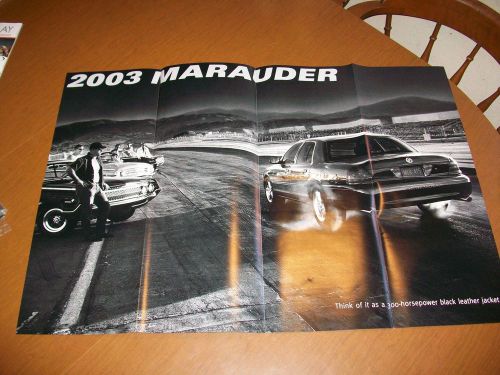 2003 mercury marauder original car sales brochure foldout 2004