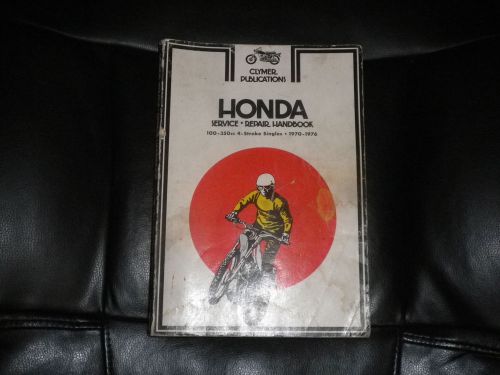 Clymer honda shop manual 100-350 singles used 1970-1976