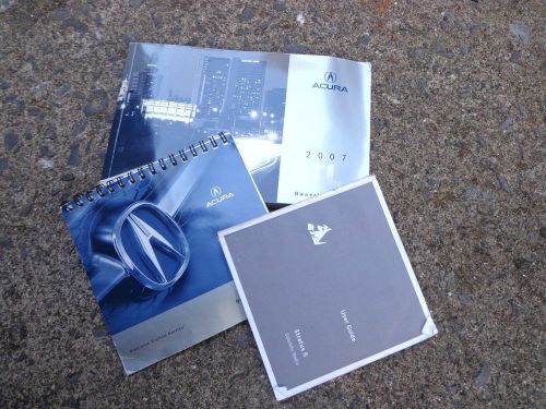 Oem 2007 acura tl owners manual handbook with supplements