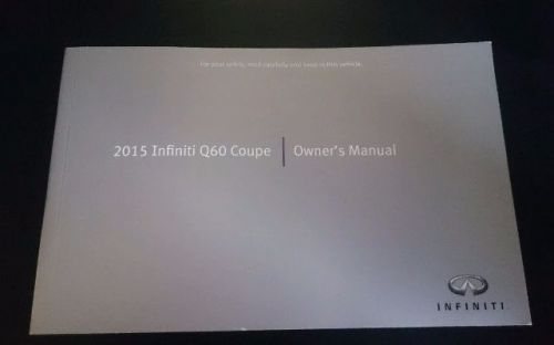 2015 infiniti q60 coupe, owners manual