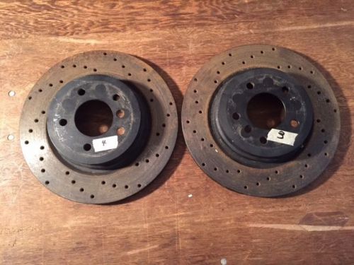 Bmw e92 rear drilled rotor set | m3 335i oem replacement
