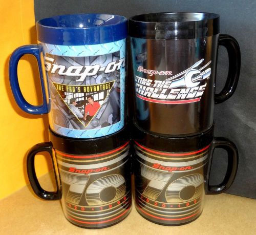 4 snap-on tools 70th anniversary 1920-1990 coffee mug /cup by thermo serve nos