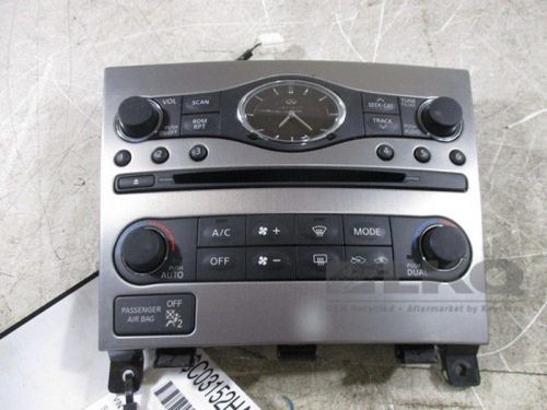 10-13 infiniti g37 temperature control radio panel oem lkq