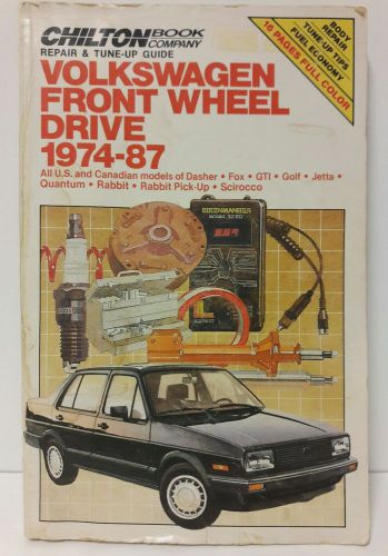 Chilton&#039;s vw front wheel drive dasher fox repair manual volkswagen 1974-87 #6962