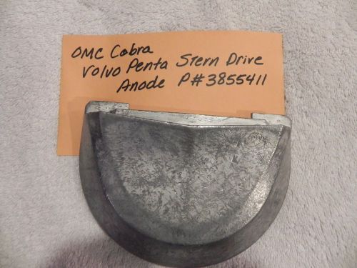 Omc cobra  volvo penta stern drive zinc anode p# 3855411 factory oem part