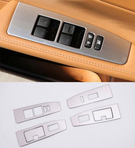 6psilver stainless window lift switch panel decoration for lexus es250 es300h ct