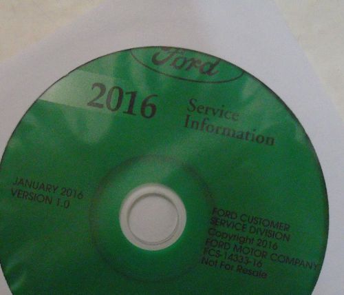 2016 ford truck f650 f750 service information shop repair manual on cd new