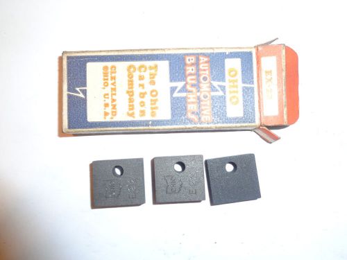One set of 3 nos ohio generator brushes ex-22