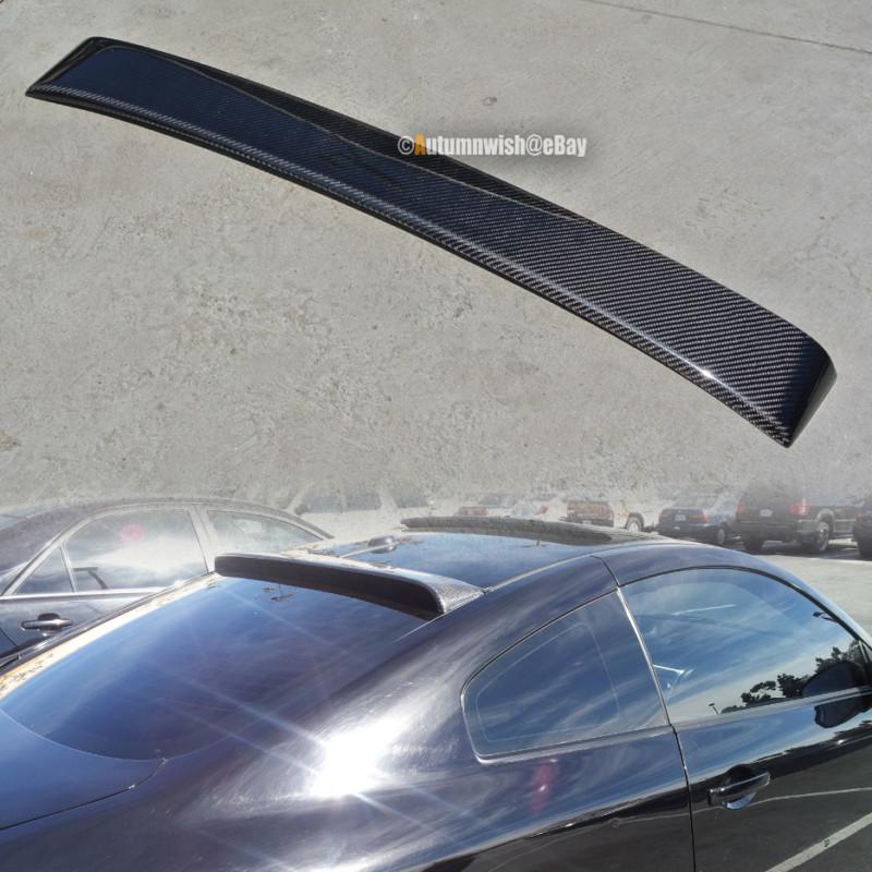 03-07 infiniti g35 coupe 2dr real carbon fiber rear roof wing visor spoiler