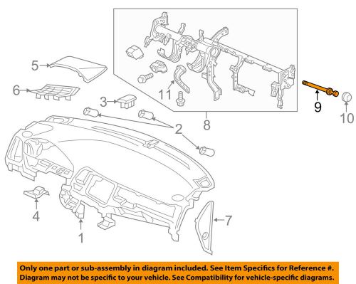 Honda oem 2016 hr-v instrument panel dash-reinforcement beam bolt 90111t7a000
