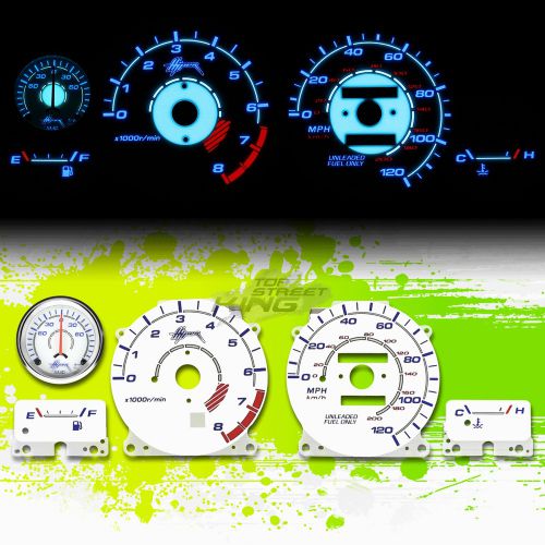Reverse indiglo glow gauge white dash for 95-97 nissan altima w/o hud display