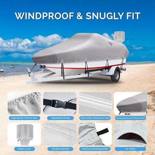 Boat Cover, 17'-19' Heavy Duty 900D Polyester Canvas Trailerable Boat covers,..., US $155.78, image 4
