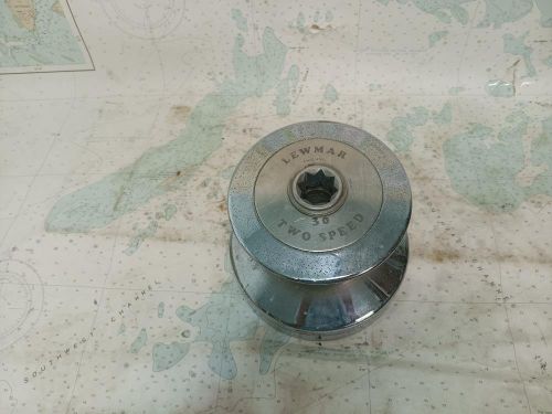 Boaters' resale shop of tx 2405 2754.02 lewmar 30 chrome plated 2 speed winch