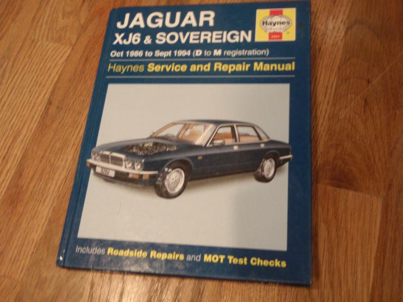 Jaguar xj6 sovereign 1986-1994 haynes manual  3261