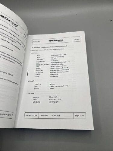 Diamond Star DA40-180 Information Manual Paperback 2006, US $36.99, image 3