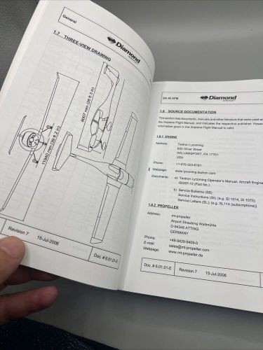 Diamond Star DA40-180 Information Manual Paperback 2006, US $36.99, image 5