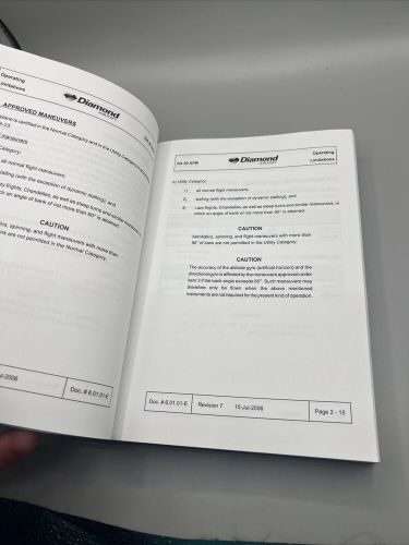 Diamond Star DA40-180 Information Manual Paperback 2006, US $36.99, image 6